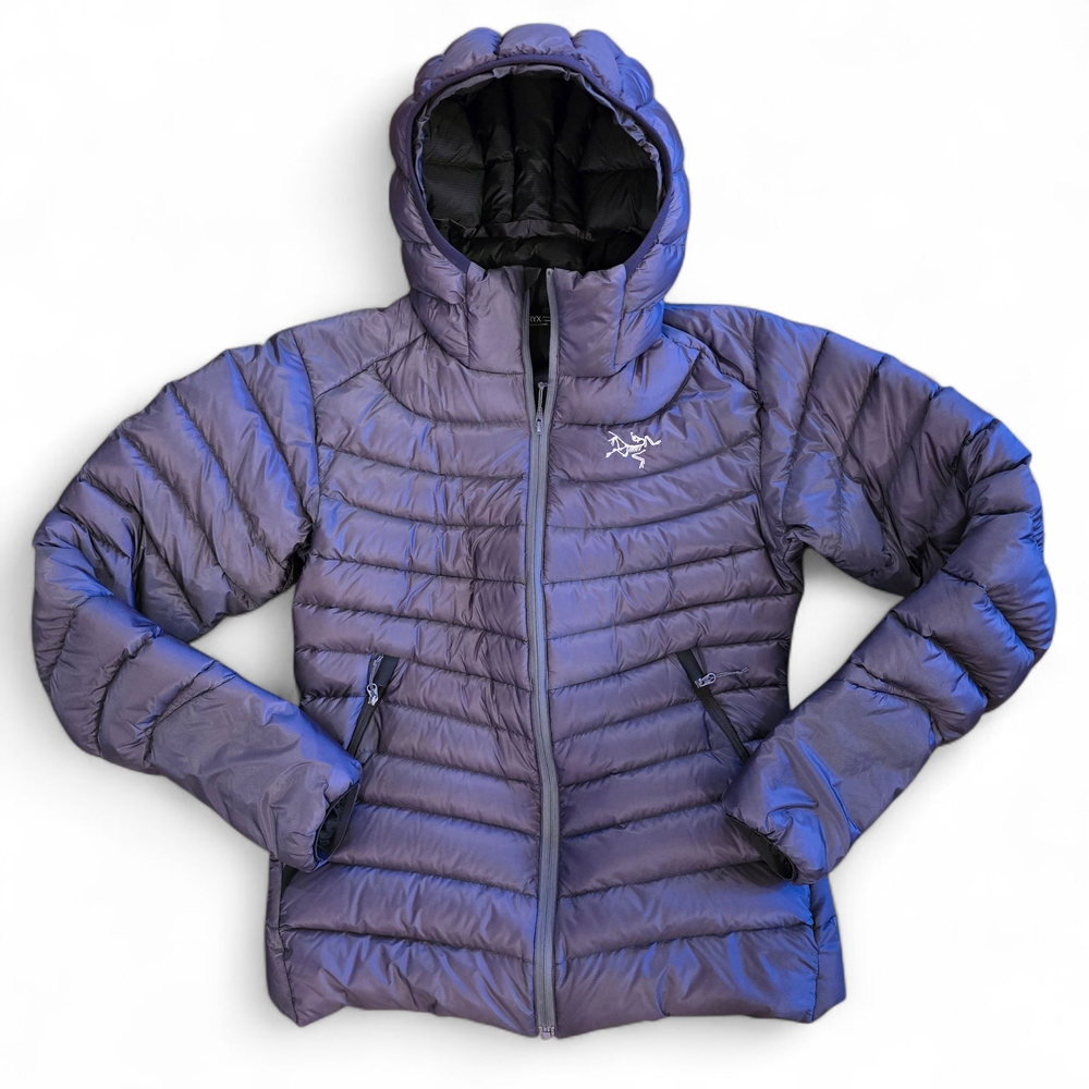 Arc'teryx Women's Purple Goose Down Packable Puffer Jacket